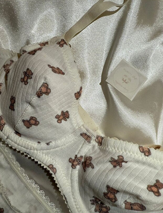 Ayıcık Desenli Romantik Set