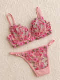 Kalp Nakışlı Romantik Set