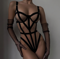 Bant Detaylı Fantazi Bodysuit