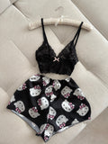 Hello Kitty Desenli Dantel Takım