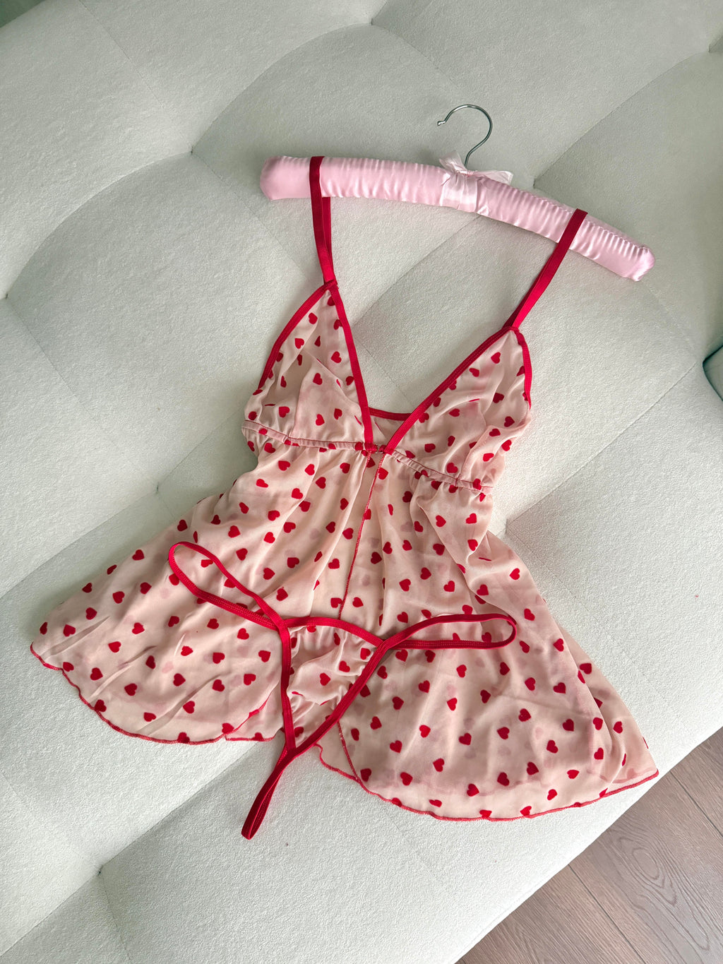 Kalp Detaylı Babydoll