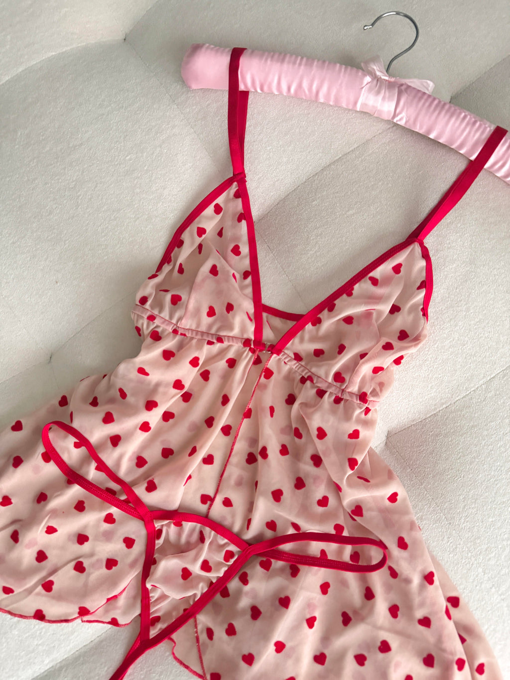 Kalp Detaylı Babydoll