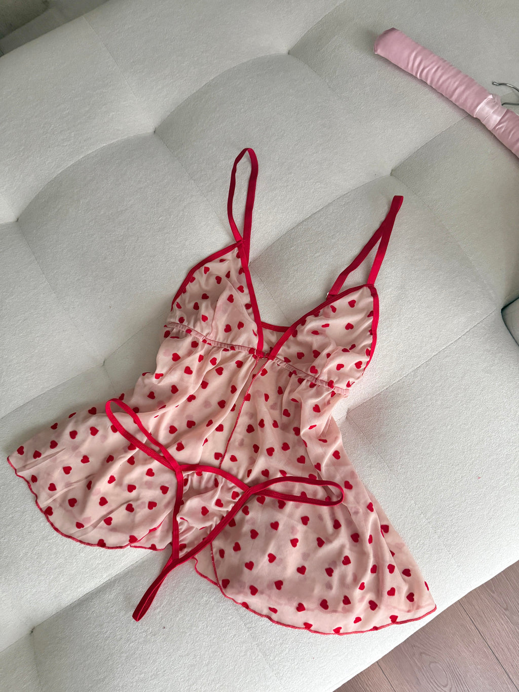 Kalp Detaylı Babydoll